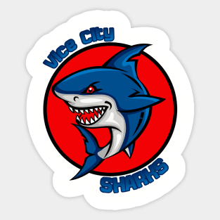 Vice City Sharks Gang Sticker